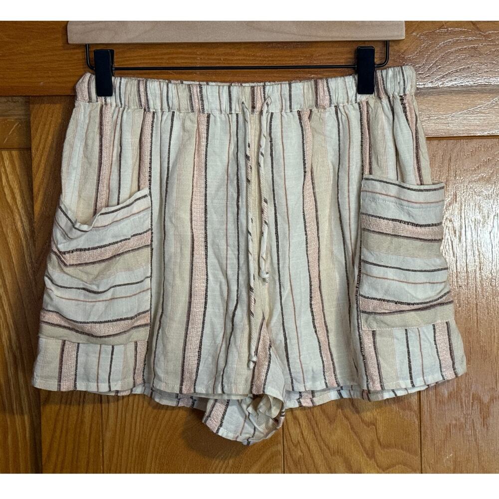 NWT Women's L*Space "Play It Cool" Striped Shorts, Size M - Picture 3 of 9